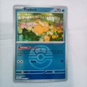 😎Mint Psyduck Love Ball Reverse Holo Pokemon Card😎